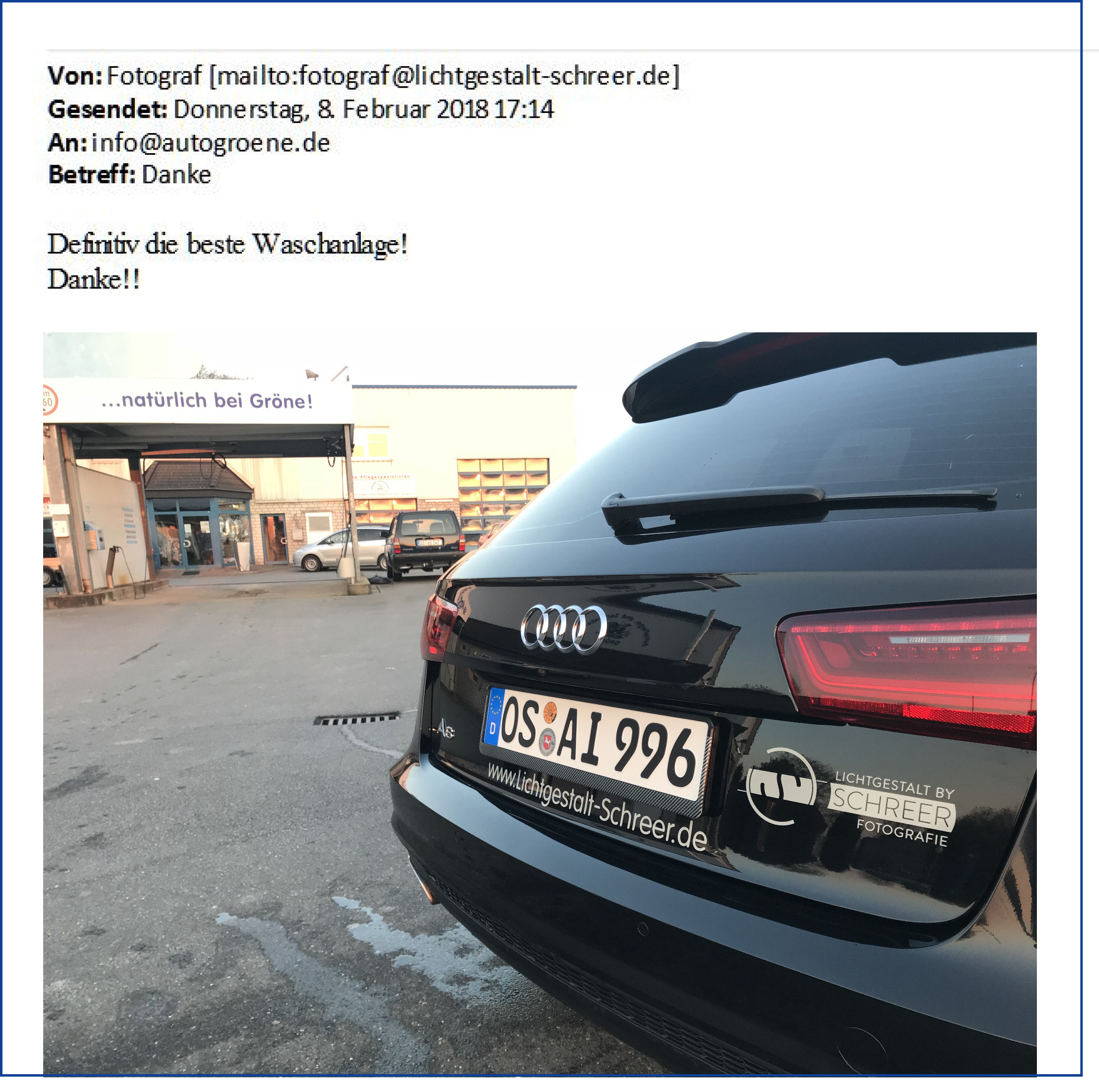 Autopflege Gröne - E-Mail